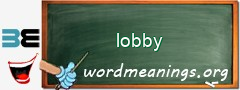 WordMeaning blackboard for lobby